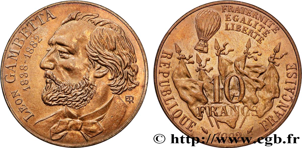 10 francs Gambetta 1982 F.366/2 SUP+
