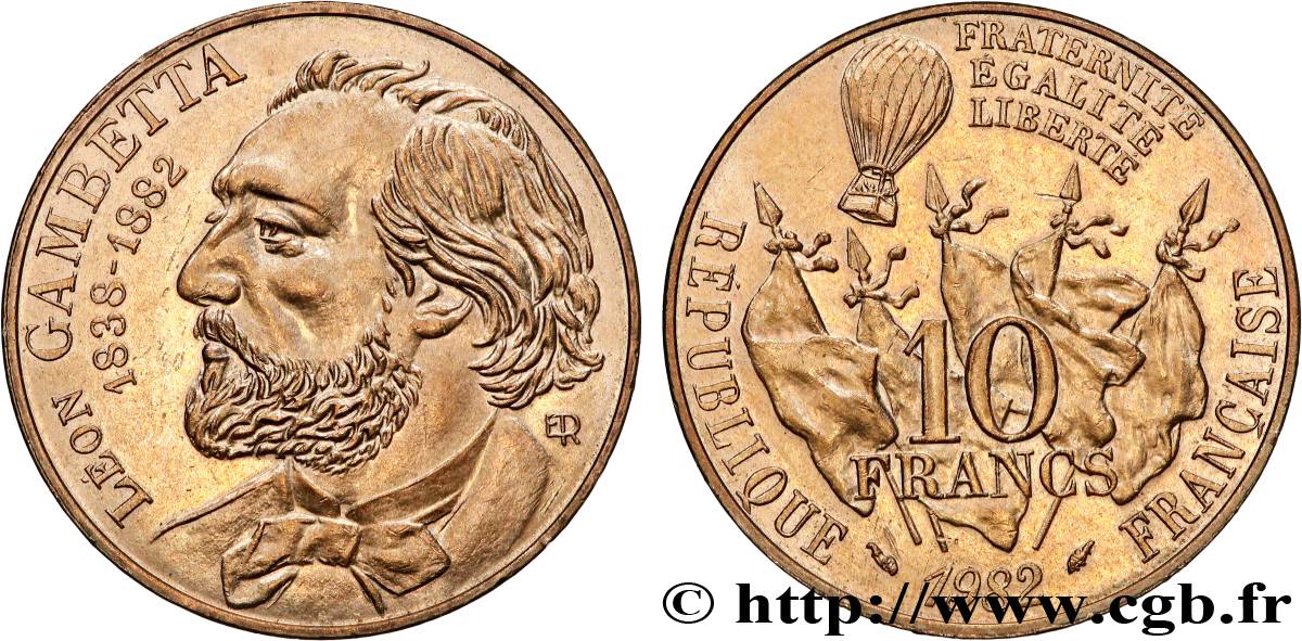 10 francs Gambetta 1982 F.366/2 VZ+