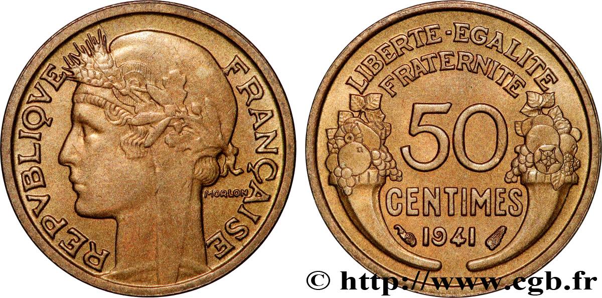50 centimes Morlon 1941 F.192/18 FDC65