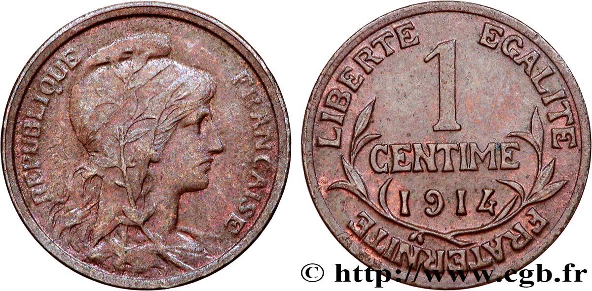 1 centime Daniel-Dupuis 1916 Paris F.105/17 TTB+