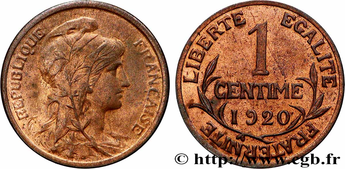 1 centime Daniel-Dupuis 1920  F.105/19 SUP+