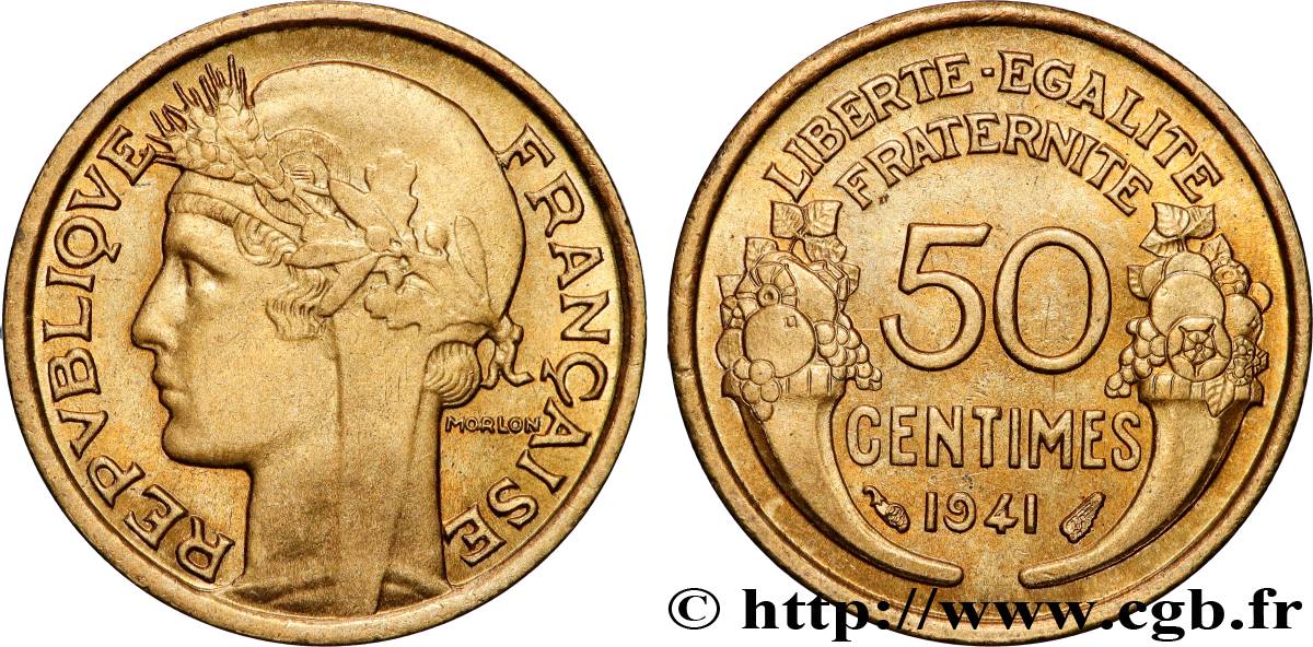 50 centimes Morlon 1941 F.192/18 FDC65