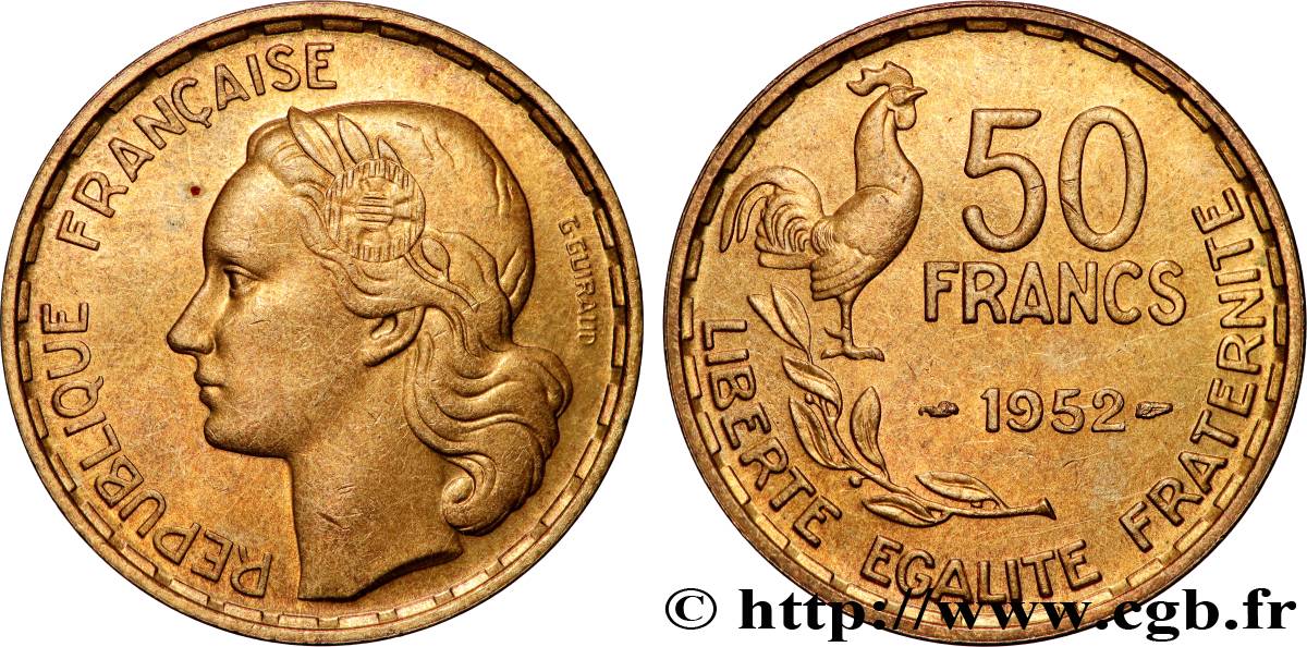 50 francs Guiraud 1952  F.425/8 SUP+