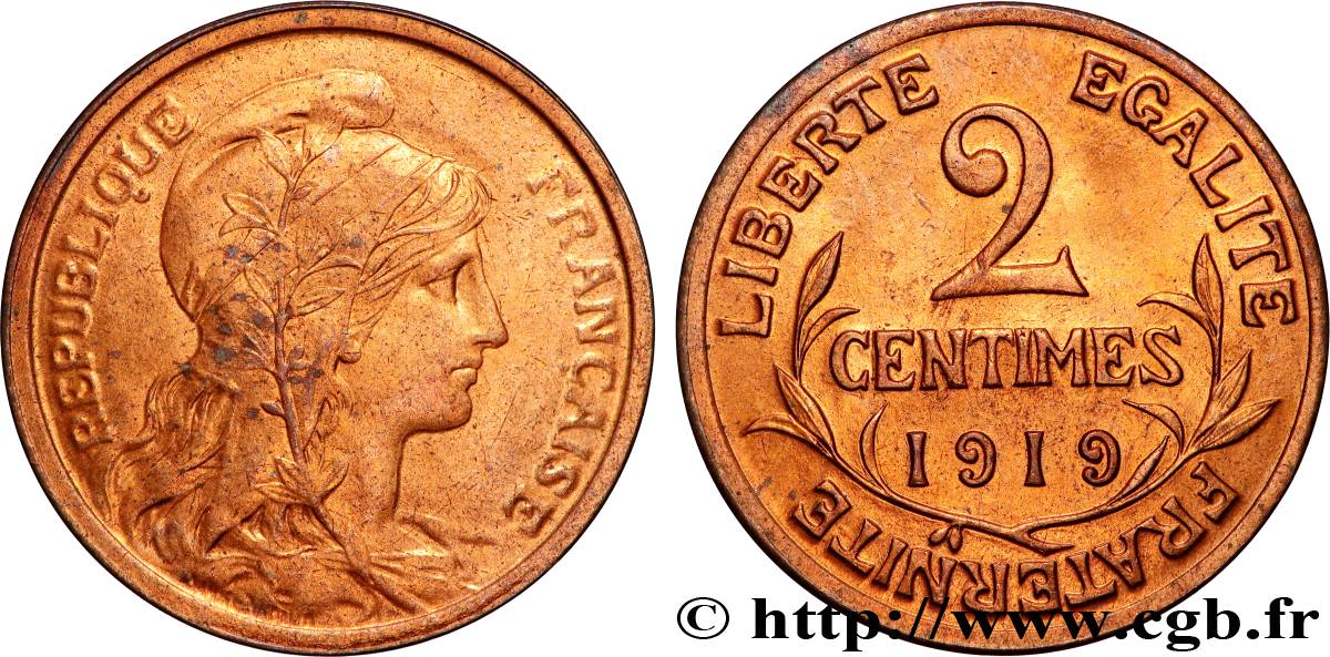2 centimes Daniel-Dupuis 1919 Paris F.110/19 SUP60