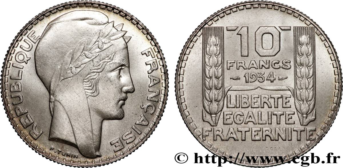10 francs Turin 1934  F.360/7 SPL63