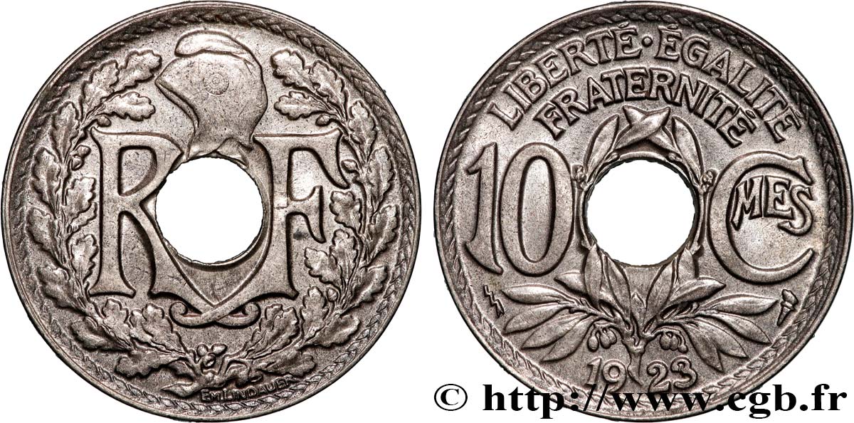 10 centimes Lindauer 1923 Poissy F.138/9 SUP62