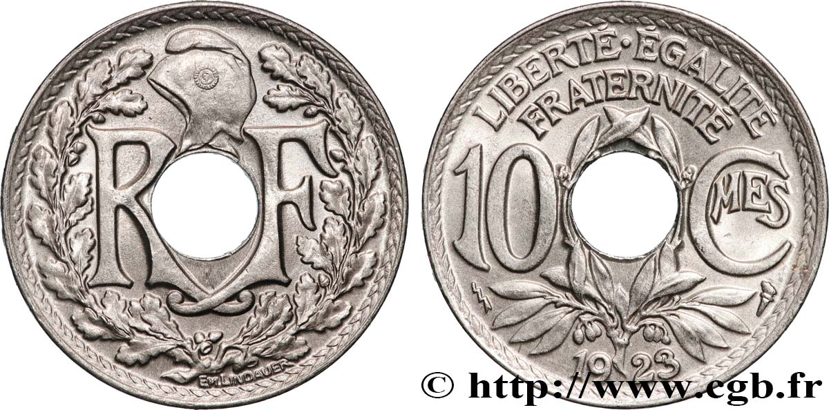 10 centimes Lindauer 1923 Poissy F.138/9 SPL64