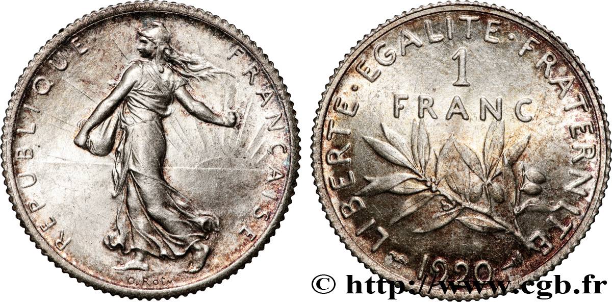 1 franc Semeuse 1920 Paris F.217/26 SPL64