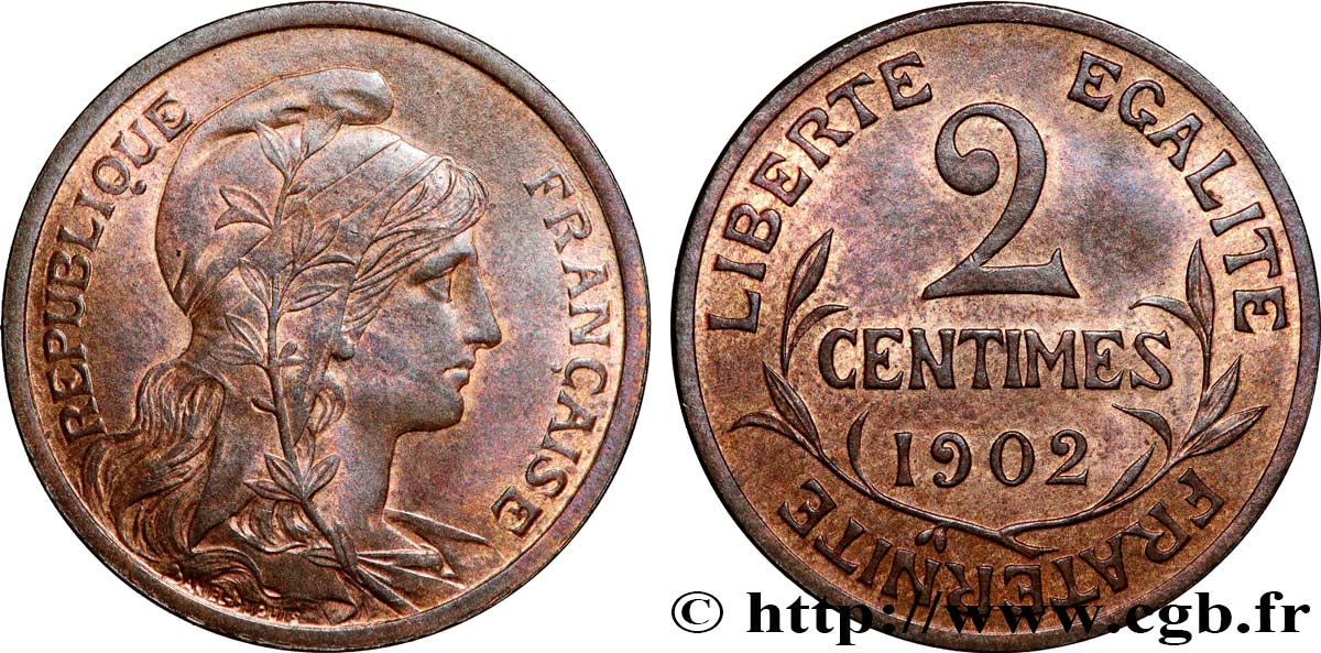 2 centimes Daniel-Dupuis 1902 Paris F.110/7 SPL63