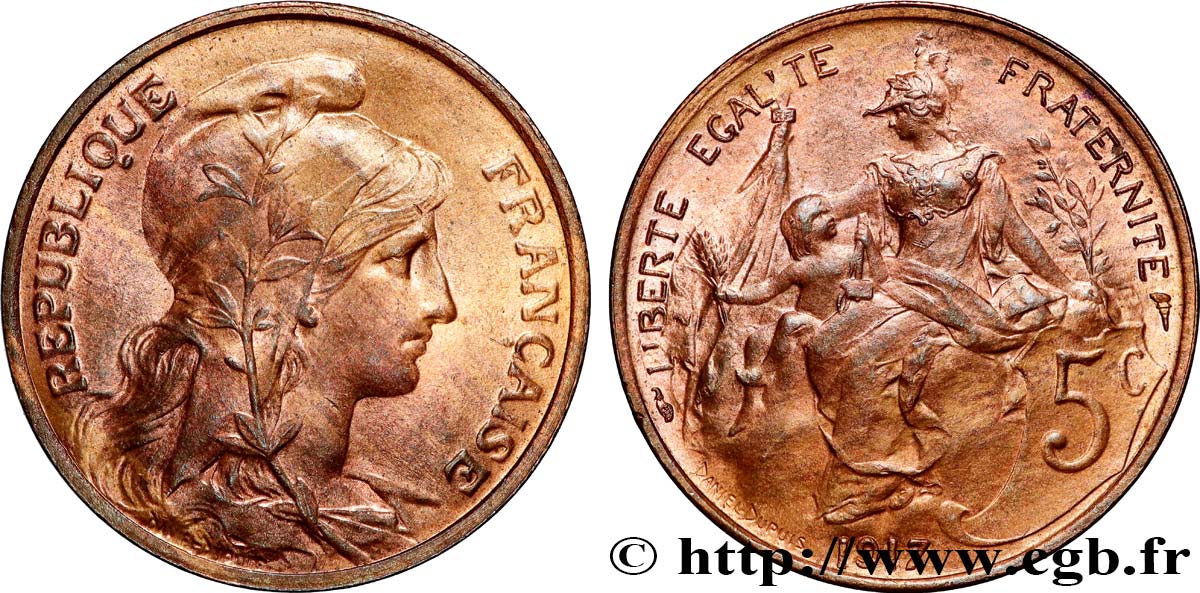 5 centimes Daniel-Dupuis 1917 F.119/30 SPL64