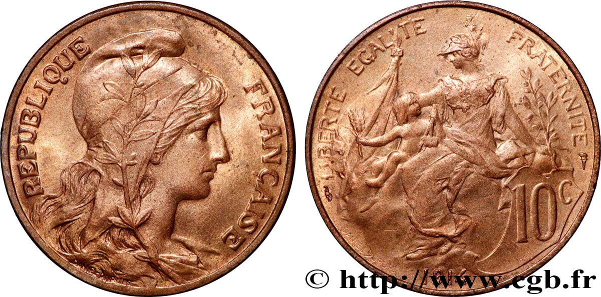 10 centimes Daniel-Dupuis 1914 F.136/23 SUP62