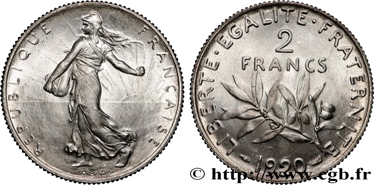 2 francs Semeuse 1920 F.266/22 SPL64