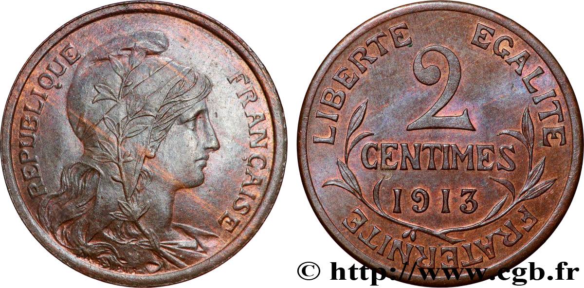 2 centimes Daniel-Dupuis 1913 Paris F.110/16 SUP60