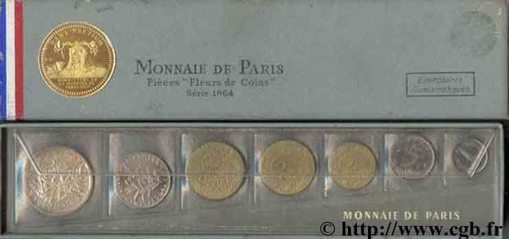 Boîte Fleur de Coins 1964  F.5000 1 FDC 