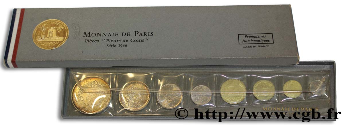 Boîte Fleur de Coins 1966 Paris F.5000/4 FDC70