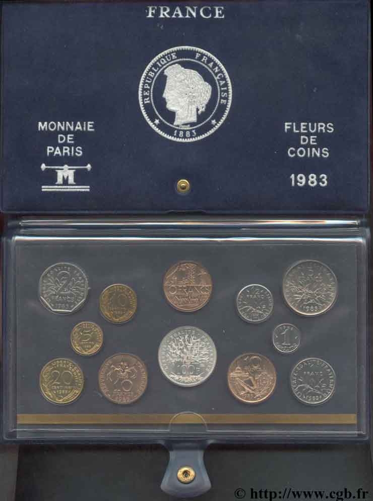 Boîte Fleur de Coins 1983 Paris F.5000/40 FDC 