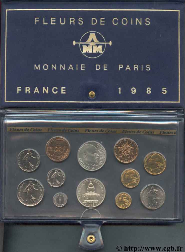 Boîte Fleur de Coins 1985 Paris F.5000/42 MS 