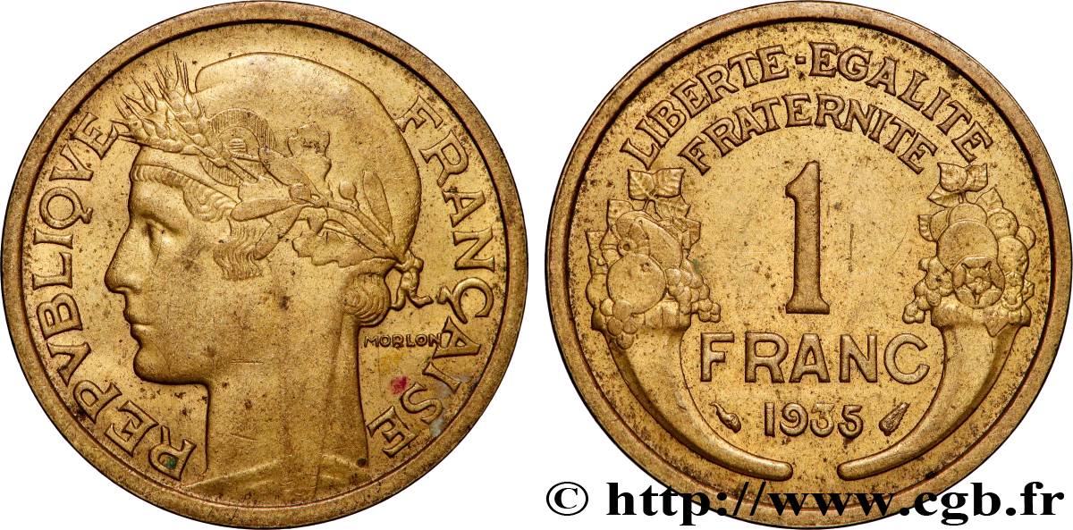 1 franc Morlon 1935 Paris F.219/6 TTB