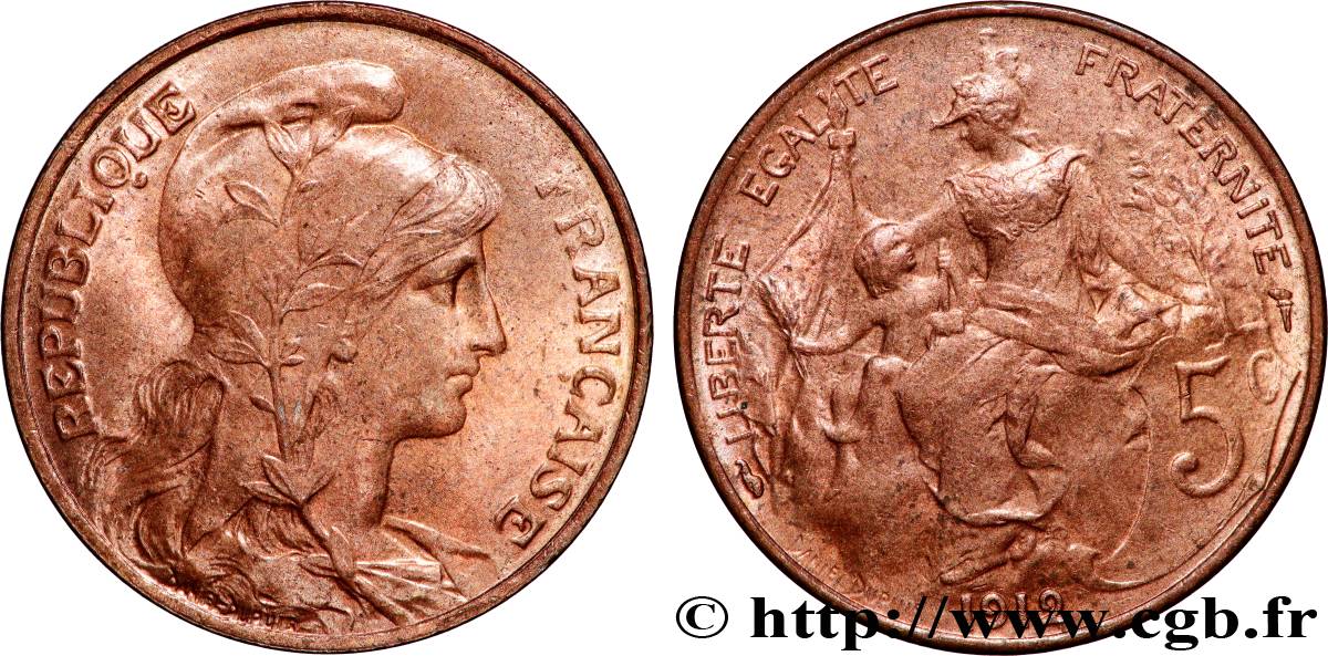 5 centimes Daniel-Dupuis 1912 F.119/24 SUP62