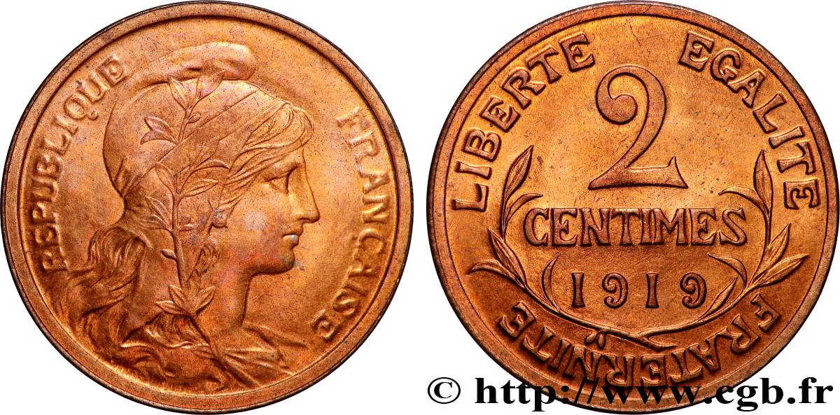 2 centimes Daniel-Dupuis 1919 Paris F.110/19 SPL64