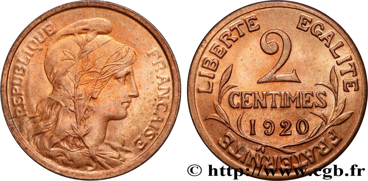 2 centimes Daniel-Dupuis 1920 Paris F.110/20 fST63