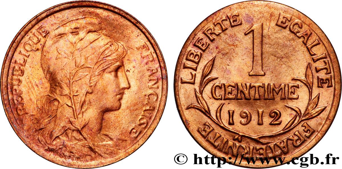 1 centime Daniel-Dupuis 1912 F.105/14 VZ60