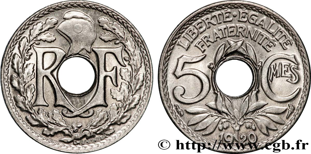 5 centimes Lindauer, grand module 1920 F.121/4 ST65