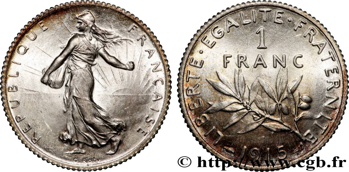 1 franc Semeuse 1915 Paris F.217/21 ST65
