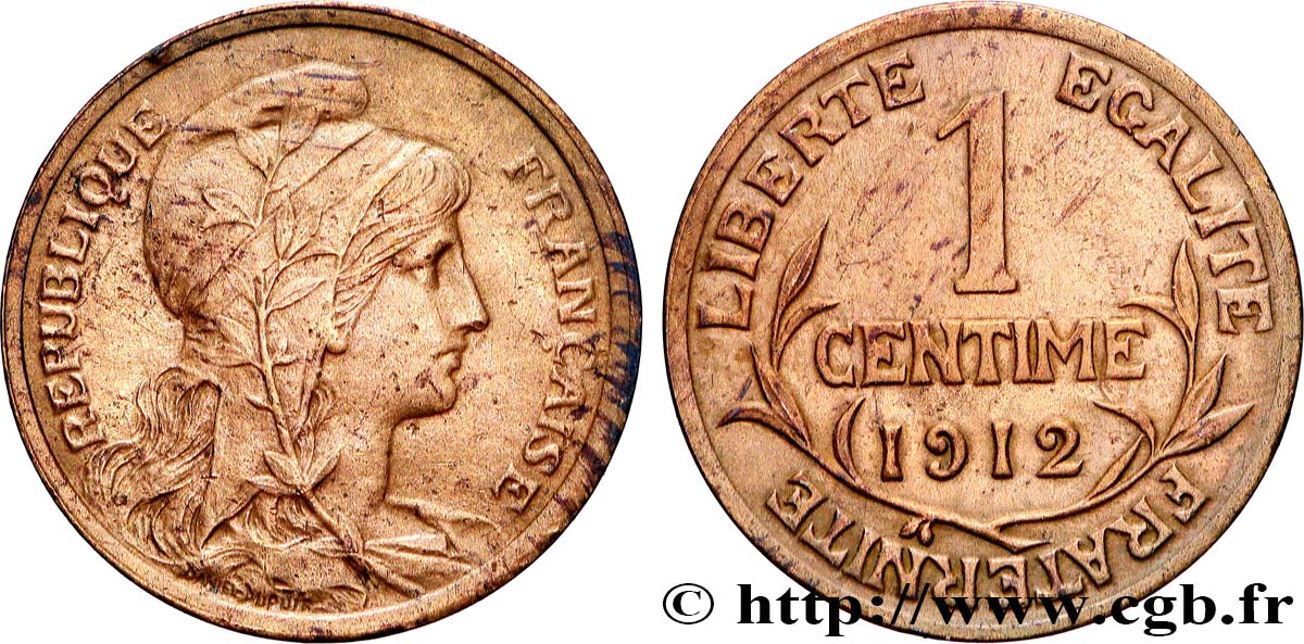 1 centime Daniel-Dupuis 1912 F.105/14 SUP