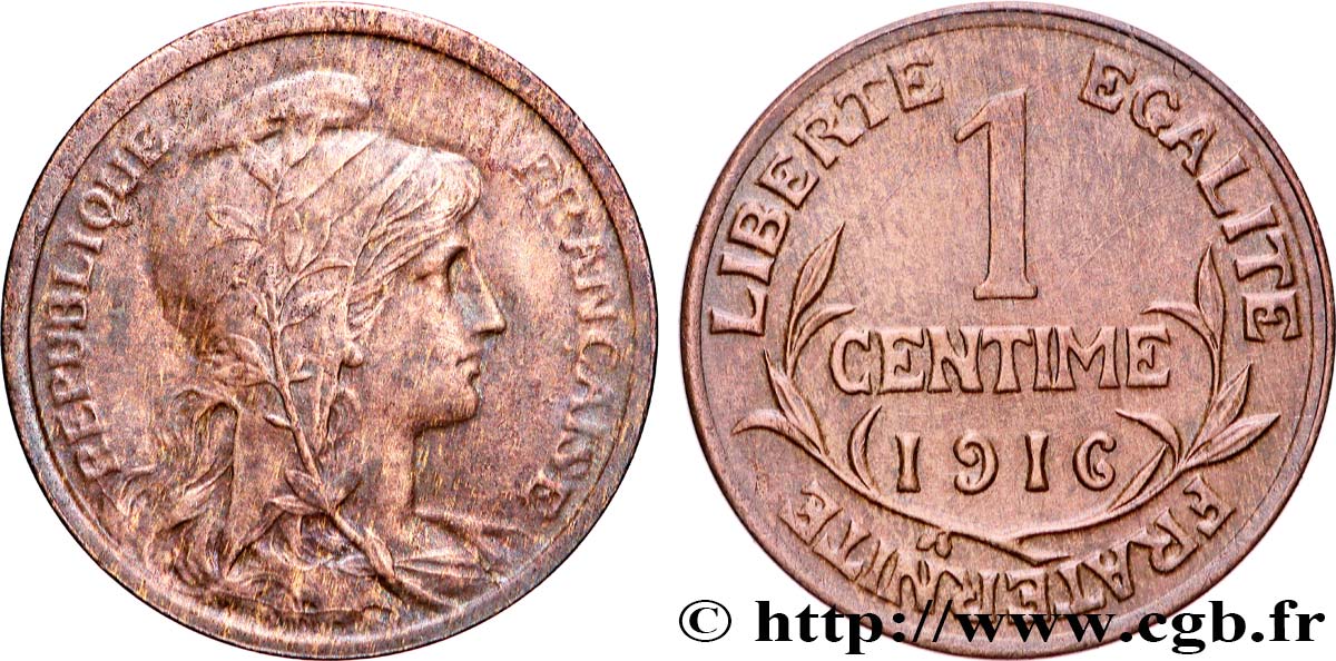 1 centime Daniel-Dupuis 1916 Paris F.105/17 AU