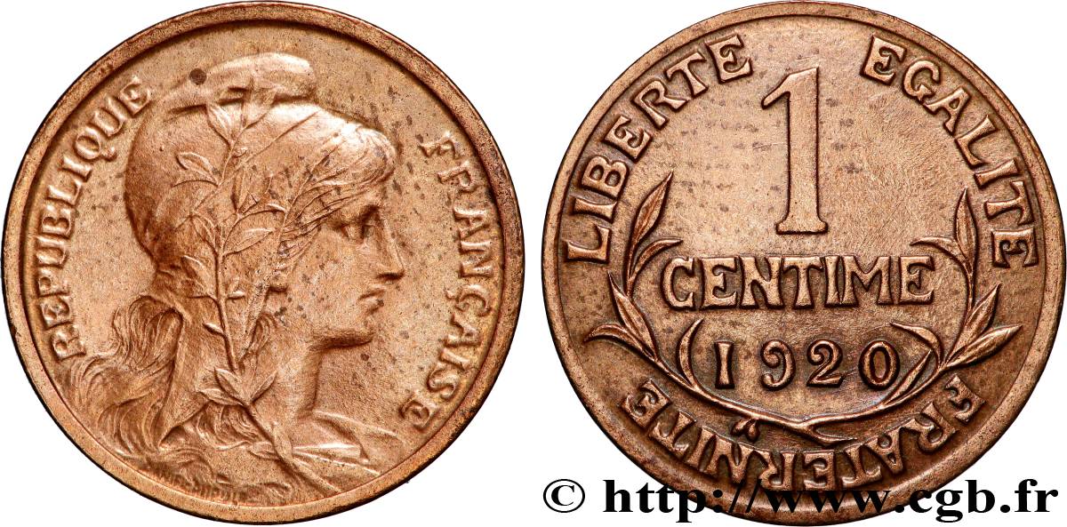 1 centime Daniel-Dupuis 1920 F.105/19 VZ+