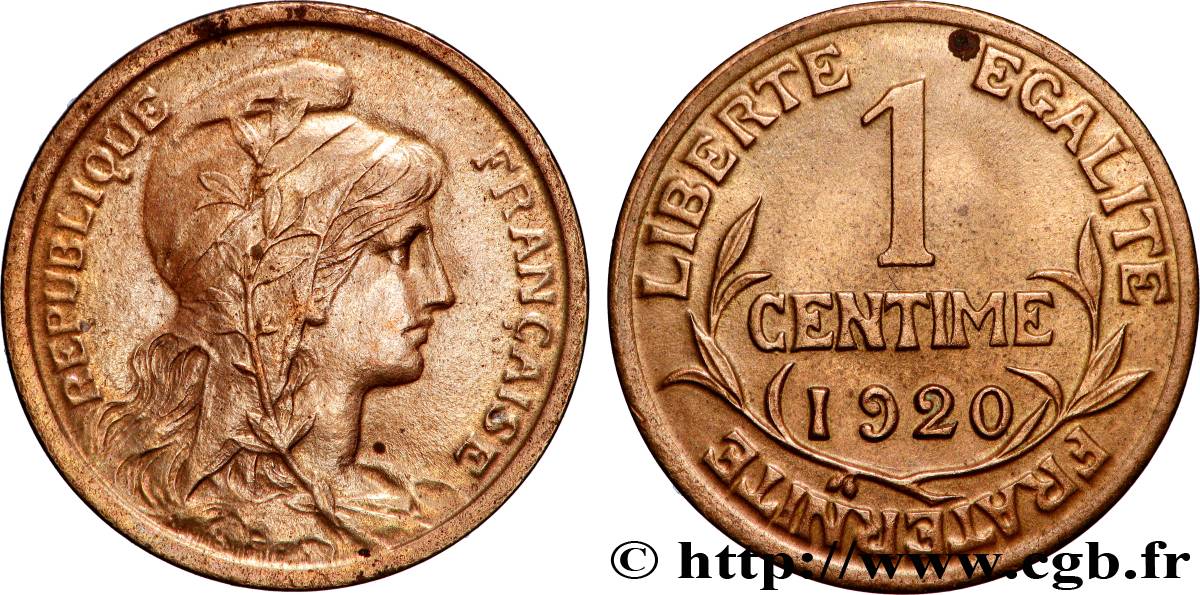 1 centime Daniel-Dupuis 1920 F.105/19 VZ+