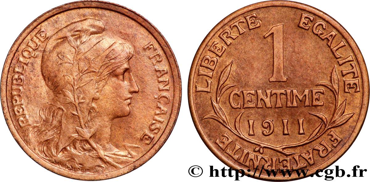1 centime Daniel-Dupuis 1911 Paris F.105/13 SPL+