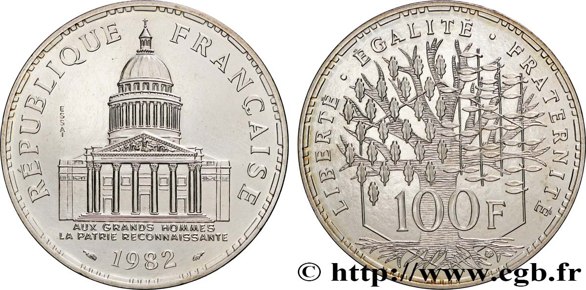 Essai de 100 francs Panthéon 1982 Pessac F.451/1 MS