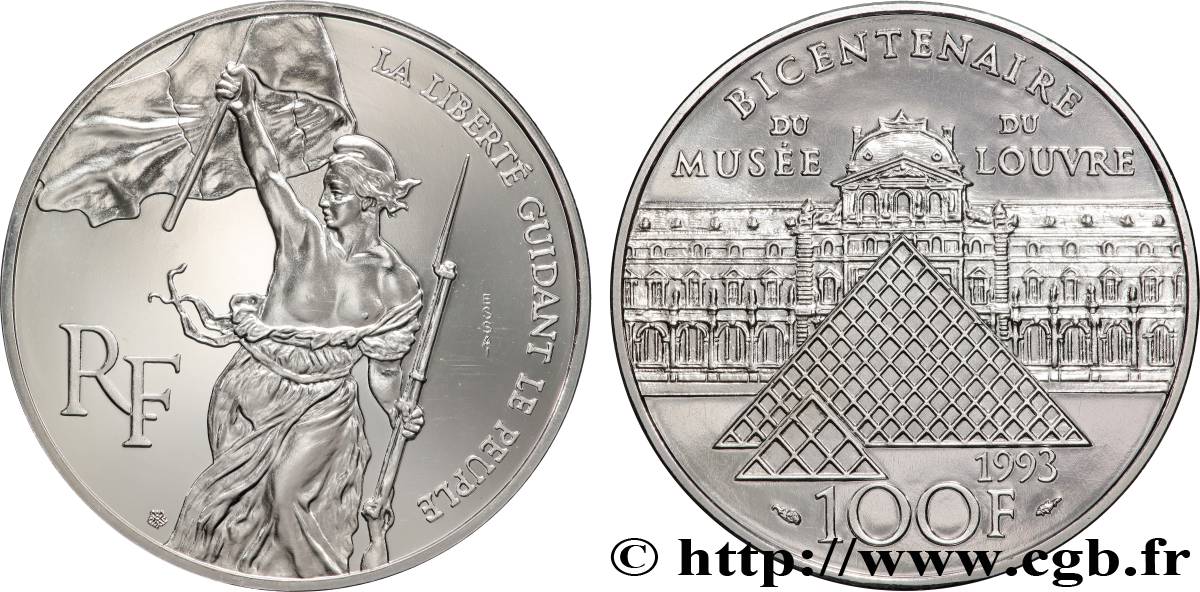 Essai de 100 francs Liberté guidant le peuple 1993 F.461/1 FDC
