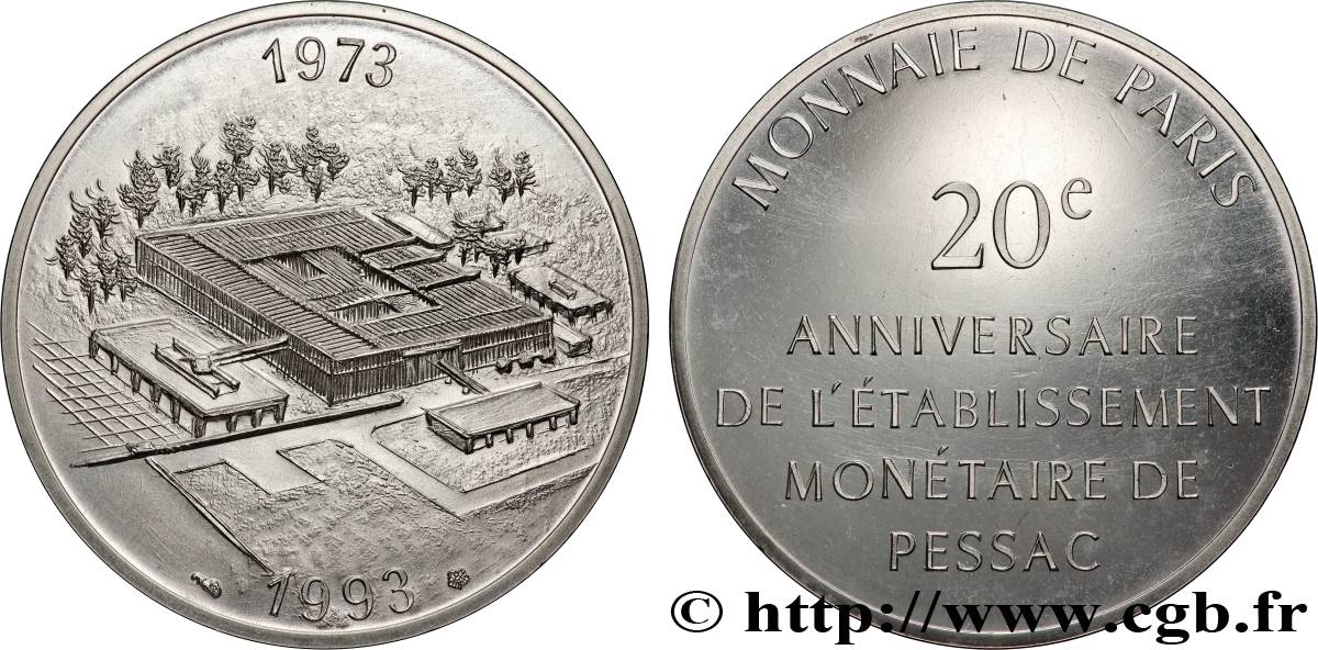 Module de 100 francs - 20e anniversaire de l’établissement monétaire de Pessac 1993 Paris GEM.243 1 FDC