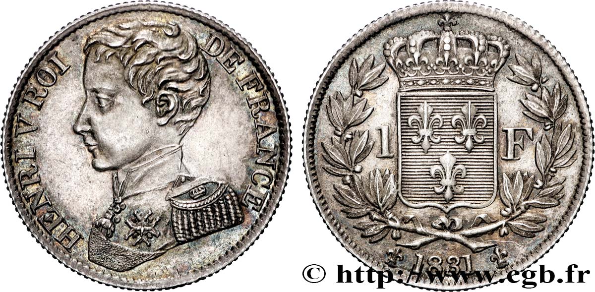 1 franc 1831  VG.2705  AU