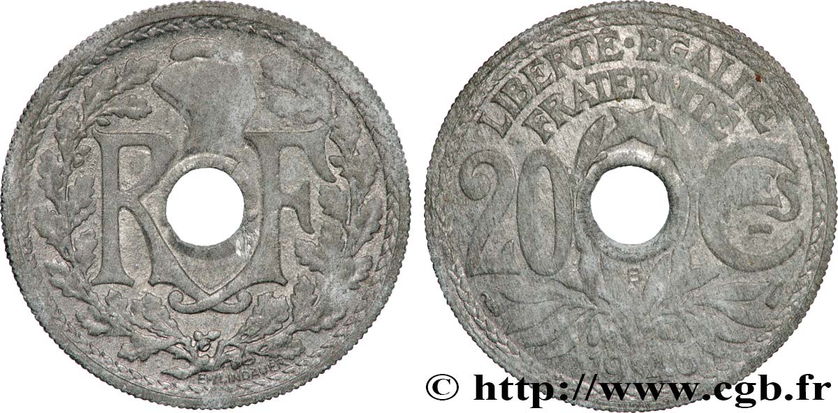 20 centimes Lindauer 1946 Beaumont-Le-Roger F.155/6 TB