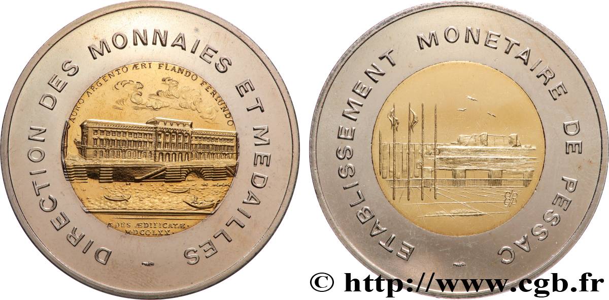 Module 50 francs bimétallique, Monnaie de Paris/Monnaie de Pessac n.d. GEM.222 3 MS