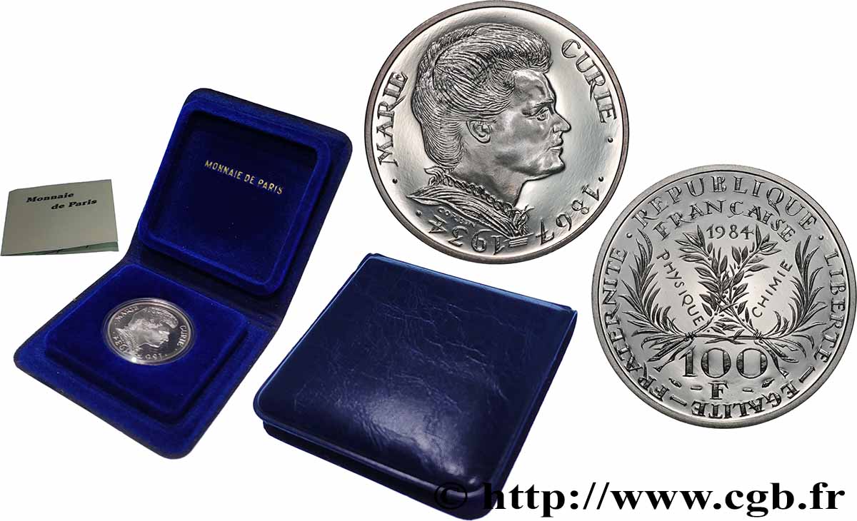 Belle Épreuve 100 francs Marie Curie 1984 Paris F5.1600 2 MS