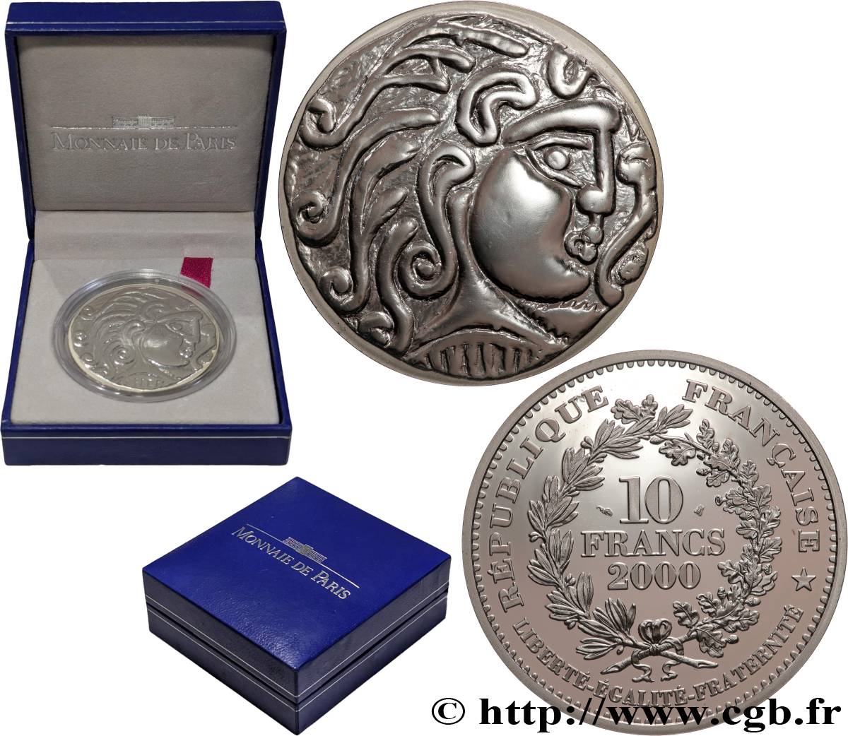 Belle Epreuve 10 Francs - Statère des Parisii - 100 avant J-C 2000  F.1327 1 FDC