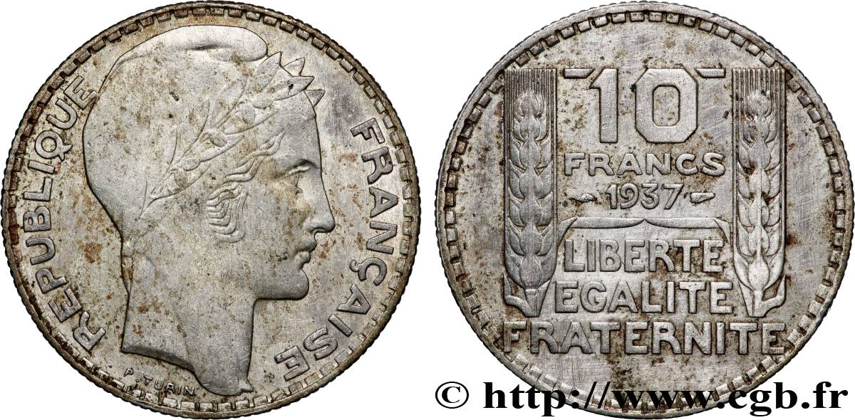 10 francs Turin 1937 F.360/8 TB+