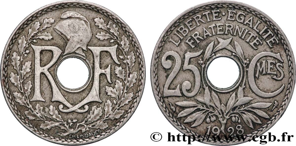 25 centimes Lindauer 1928 F.171/12 TTB
