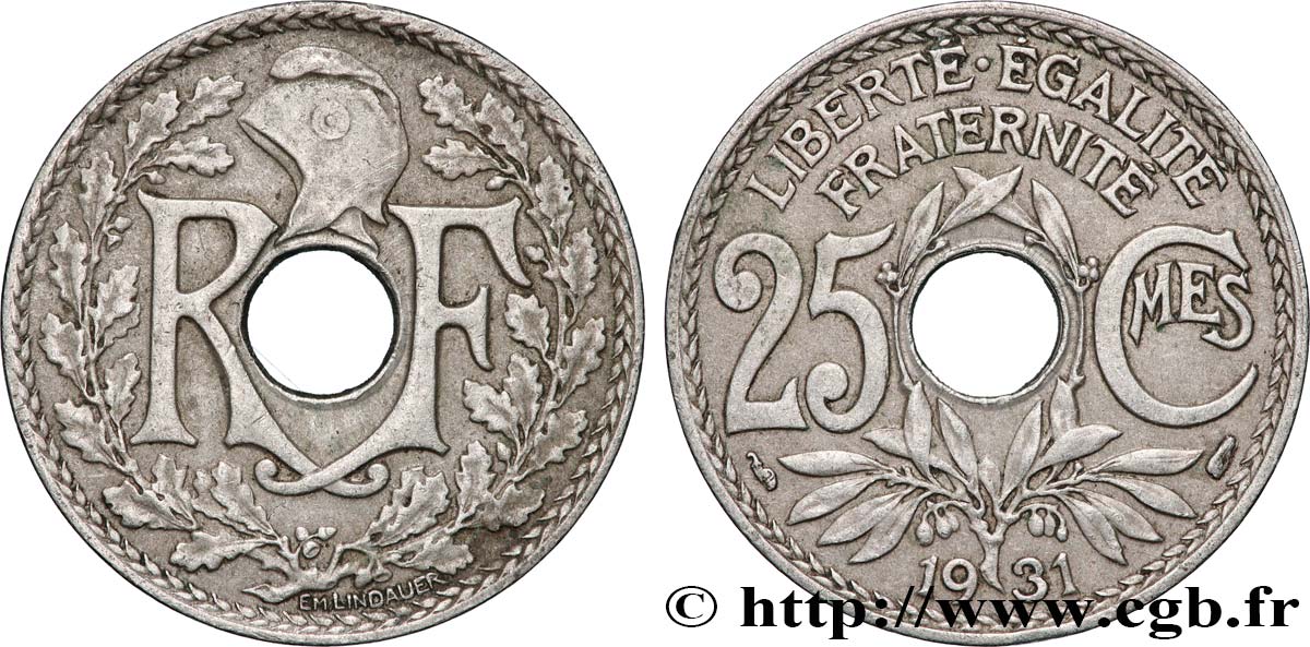 25 centimes Lindauer 1931 F.171/15 fVZ