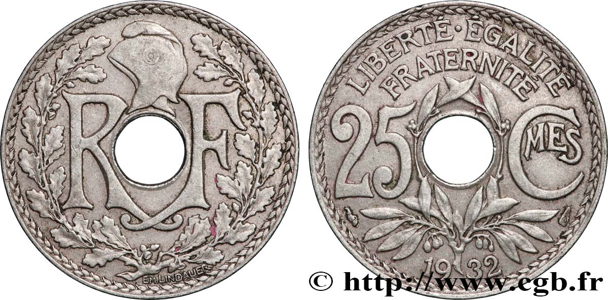 25 centimes Lindauer 1932 F.171/16 TTB