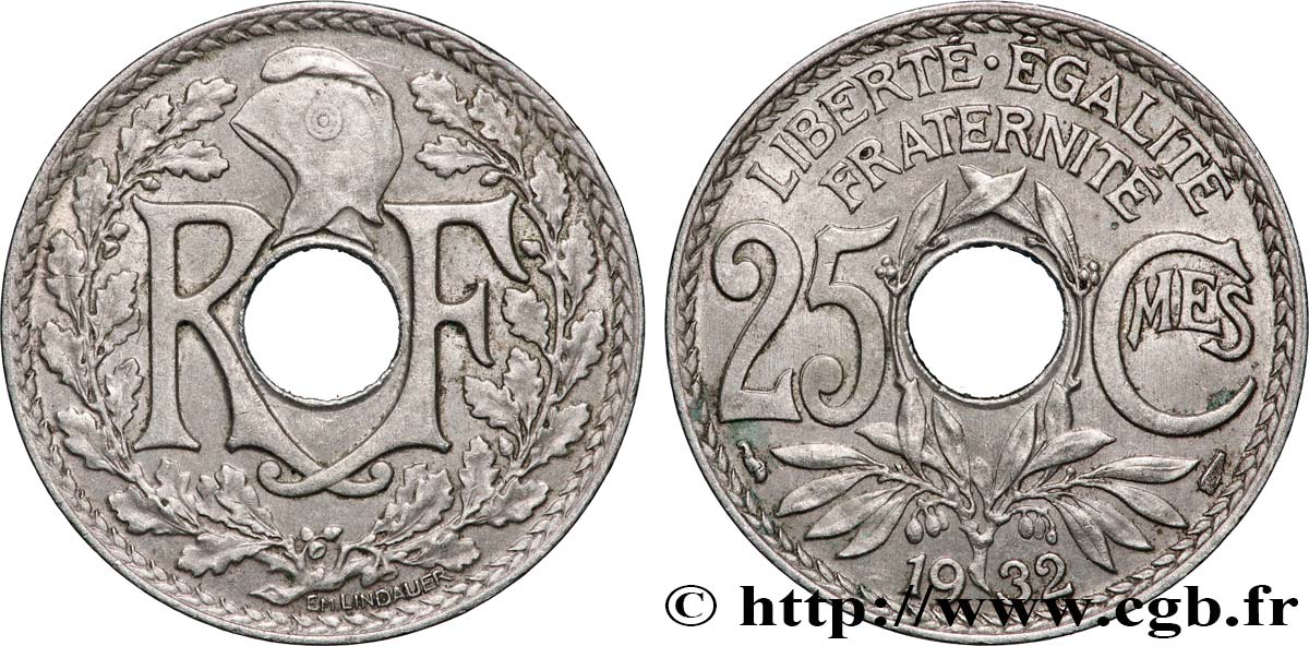 25 centimes Lindauer 1932 F.171/16 SUP