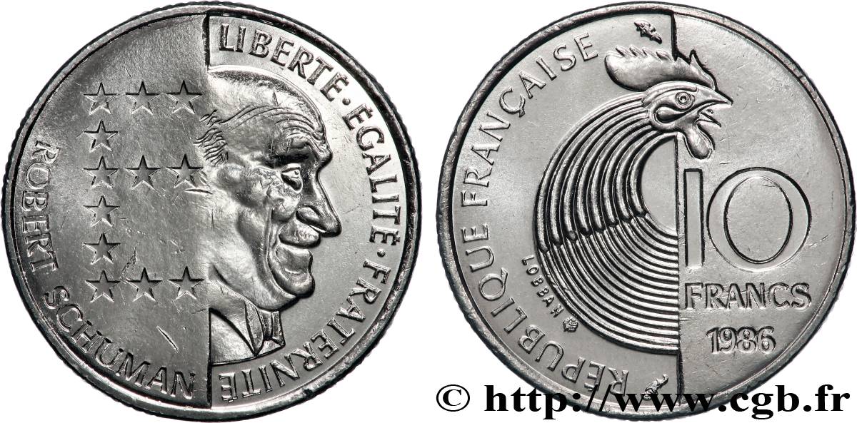 10 francs Robert Schuman 1986 Pessac F.374/2 MS