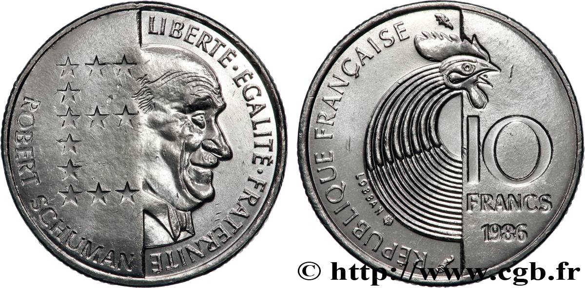 10 francs Robert Schuman 1986 Pessac F.374/2 MS