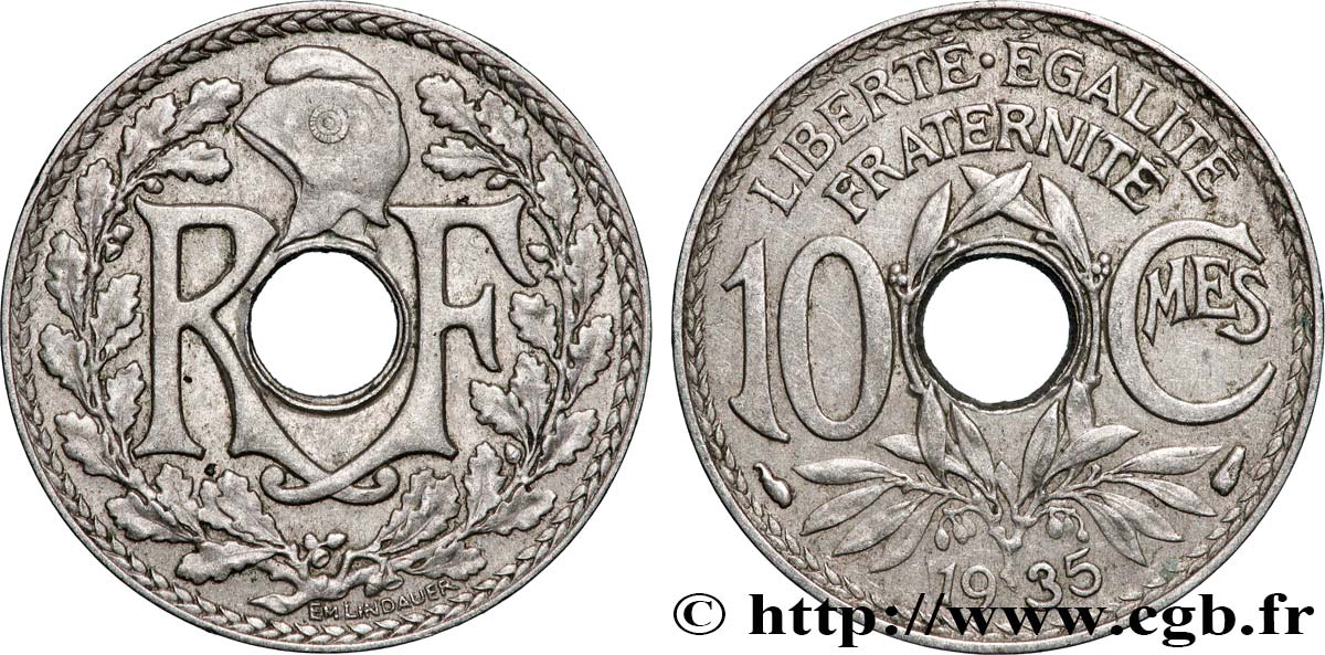 10 centimes Lindauer 1935 F.138/22 TTB+