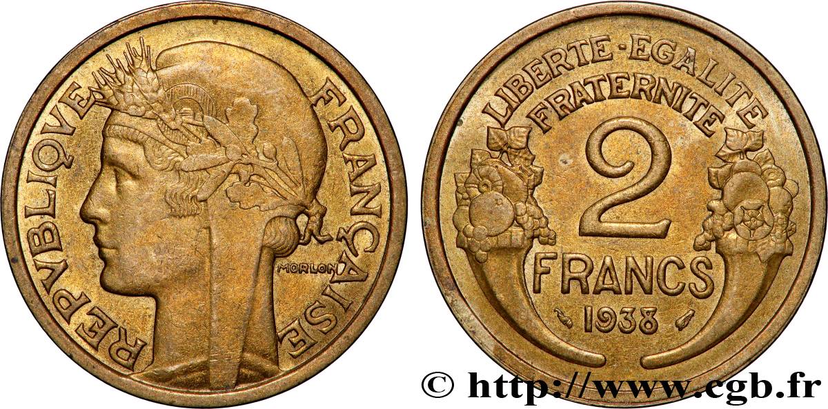 2 francs Morlon 1938 F.268/11 EBC